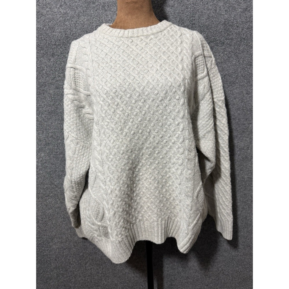Sunday Best Ivory Textured Knit Sweater